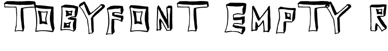 TobyFont Empty reduced