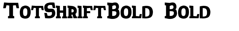TotShriftBold Bold