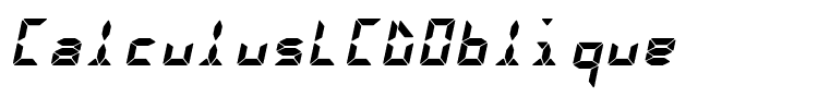 CalculusLCDOblique