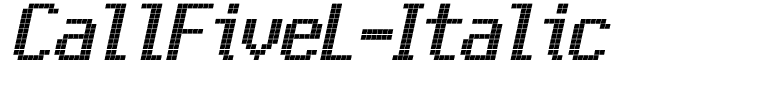 CallFiveL-Italic