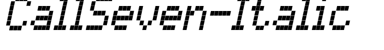 CallSeven-Italic