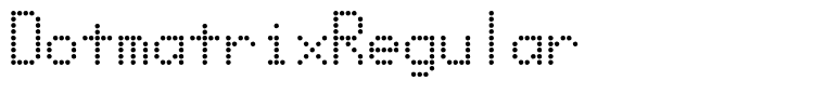 DotmatrixRegular