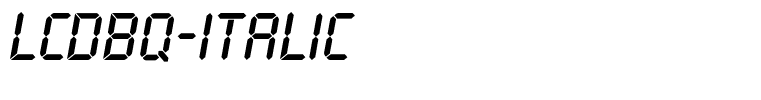 LCDBQ-Italic