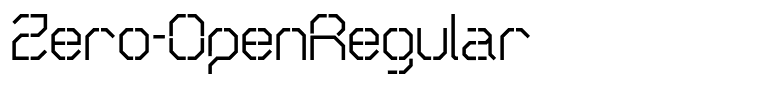 Zero-OpenRegular