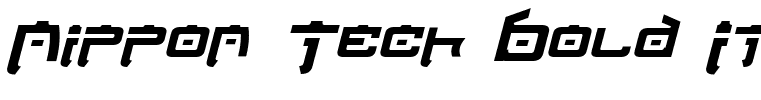 Nippon Tech Bold Italic