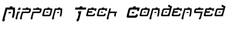 Nippon Tech Condensed Italic
