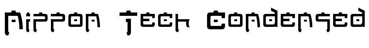 Nippon Tech Condensed Regular