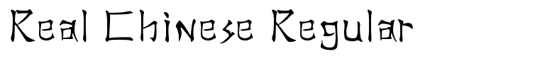 Real Chinese Regular