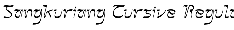 Sangkuriang Cursive Regular