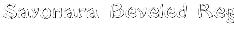 Sayonara Beveled Regular
