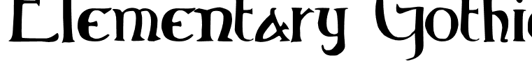 Elementary Gothic Bookhand Regular