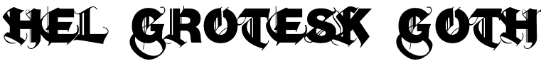 Hel Grotesk Gothiq Bold