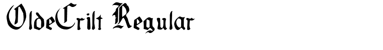 OldeCrilt Regular
