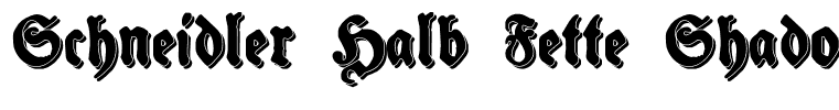 Schneidler Halb Fette Shadow Regular