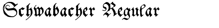 Schwabacher Regular