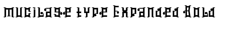 mucilage type Expanded Bold
