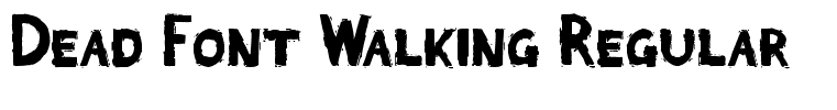 Dead Font Walking Regular