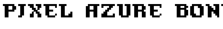 Pixel Azure Bonds Regular
