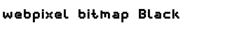 webpixel bitmap Black