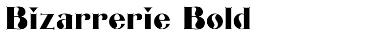 Bizarrerie Bold