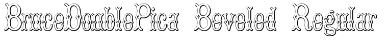 BruceDoublePica Beveled Regular