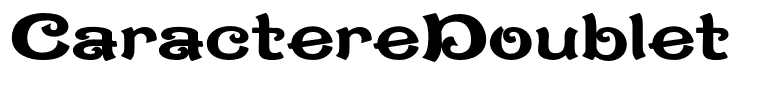 CaractereDoublet Limited Version Regular