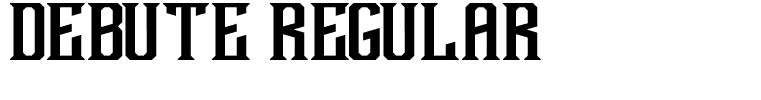 Debute Regular