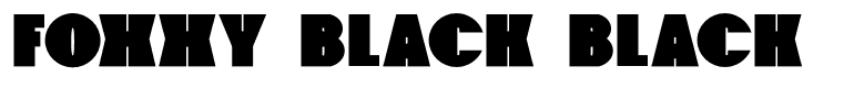 Foxxy Black Black