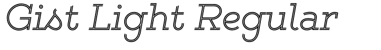 Gist Light Regular