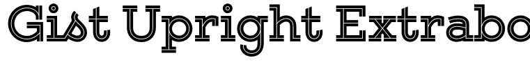 Gist Upright Extrabold Demo Regular