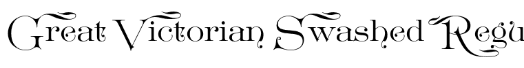 Great Victorian Swashed Regular