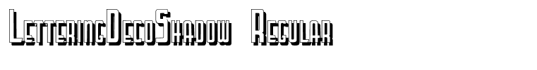 LetteringDecoShadow Regular