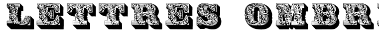 Lettres ombrees ornees Regular