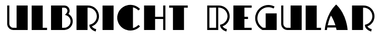 ulbricht Regular