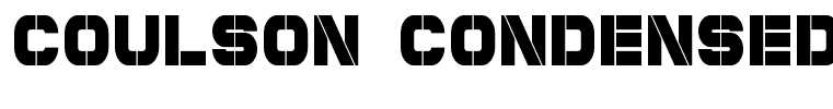Coulson Condensed Regular