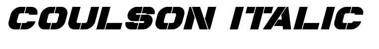 Coulson Italic