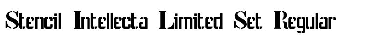 Stencil Intellecta Limited Set Regular