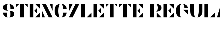 Stencylette Regular