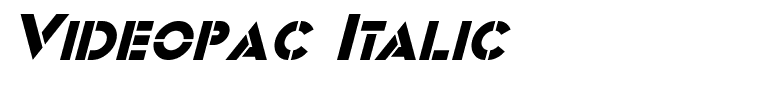 Videopac Italic