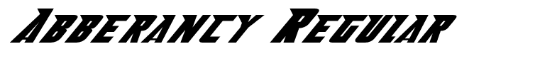 Abberancy Regular