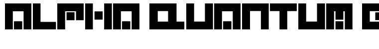 Alpha Quantum Glyphset Regular