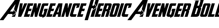 Avengeance Heroic Avenger Bold