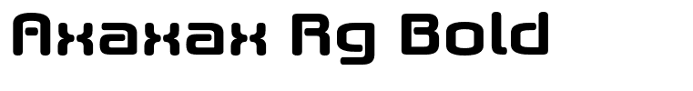 Axaxax Rg Bold