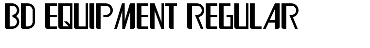 BD Equipment Regular