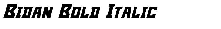 Bidan Bold Italic