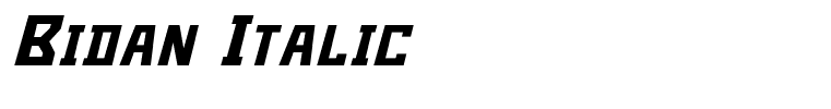 Bidan Italic