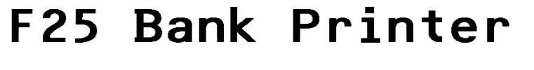 F25 Bank Printer Regular