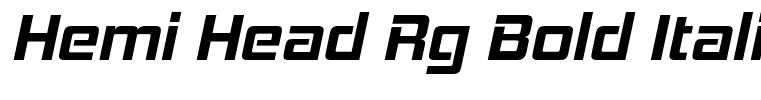 Hemi Head Rg Bold Italic