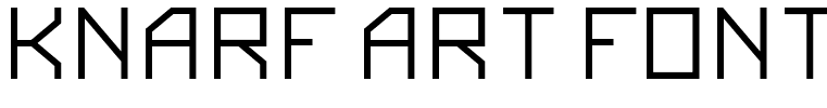 Knarf Art Font 3 Bold