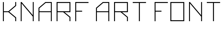 Knarf Art Font 3 Regular